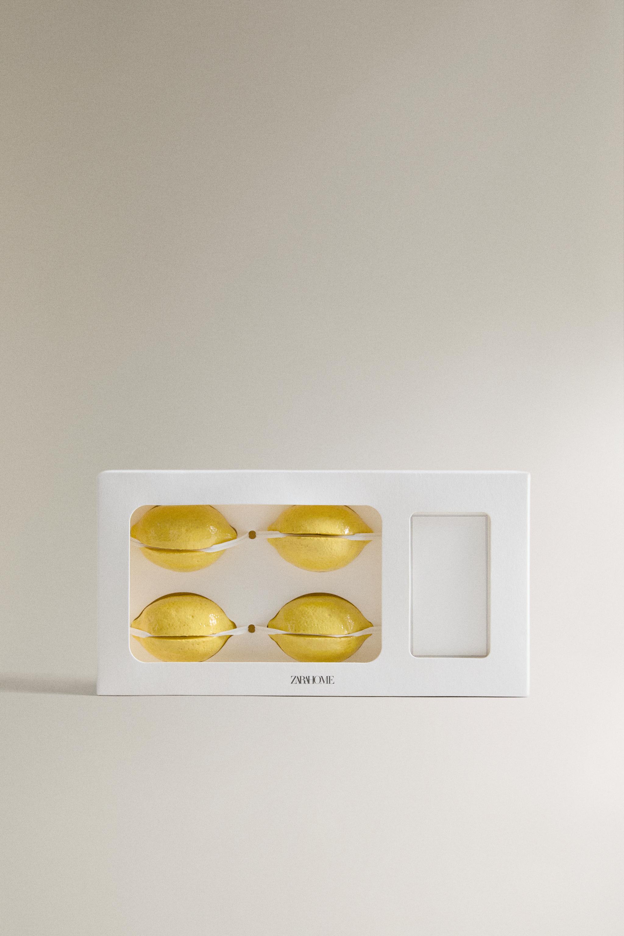 LOT DE MARQUE-PLACES CITRONS (LOT DE 4)